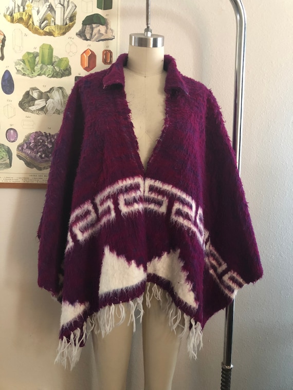 Beautiful vintage purple/pink/white Mexican style 