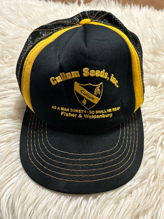 Vintage Cullum Seeds Inc trucker hat cap mesh snap