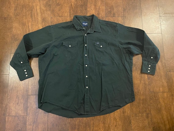 Mens wrangler pearl outlet snap shirts