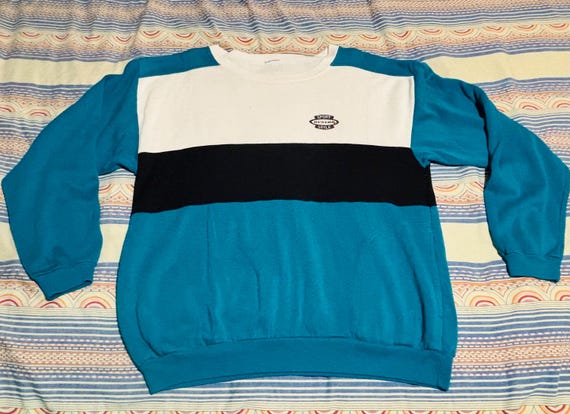 Vintage Dunlop Sport Style color block sweatshirt