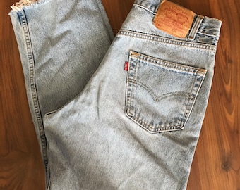 Vaqueros Levi's 550 vintage con lengüeta roja, talla 35W 30L, un poco más pequeños