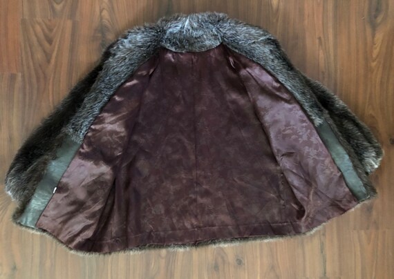 Vintage mid century 50s/60s faux fur coat  size m… - image 7