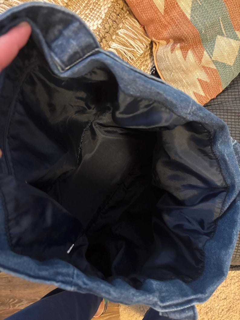 Vintage Girl Scouts denim tote bag image 4