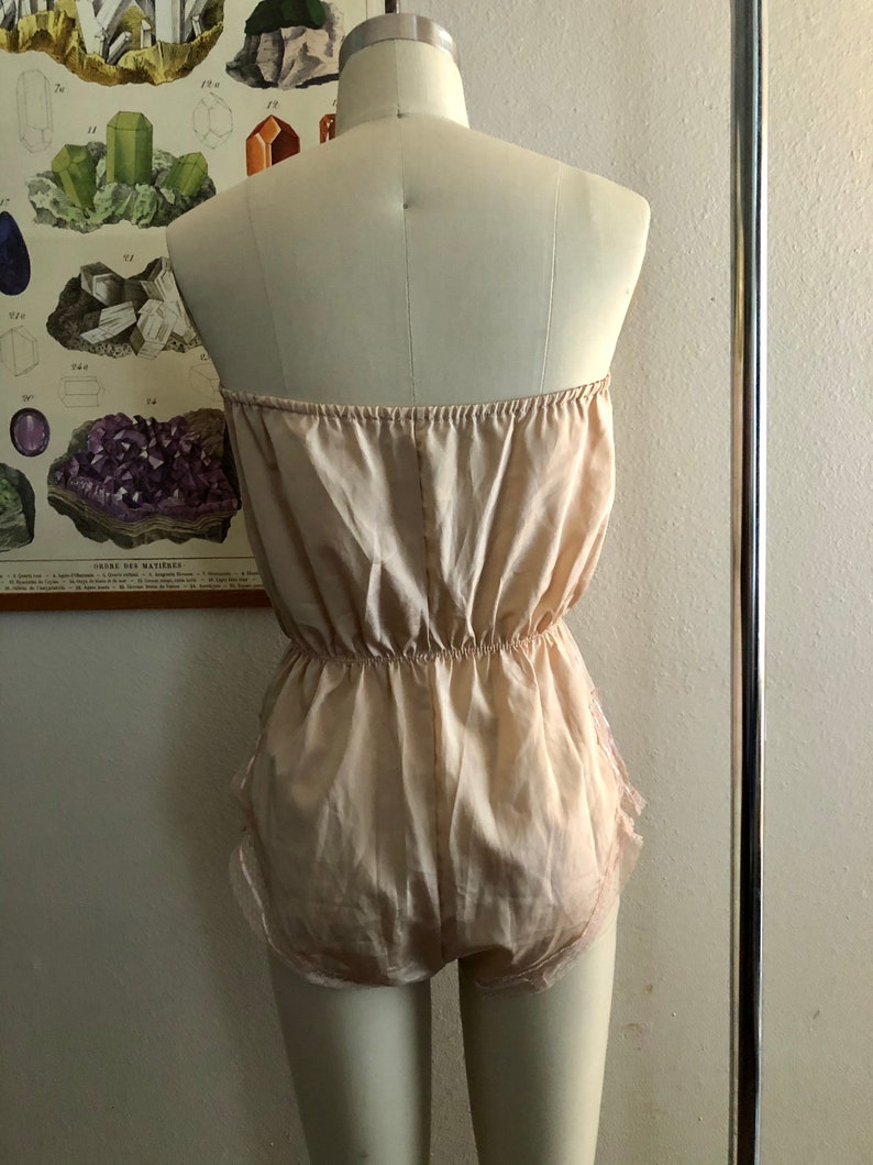 Beautiful vintage 80s lingerie romper by Danskin size small image 2