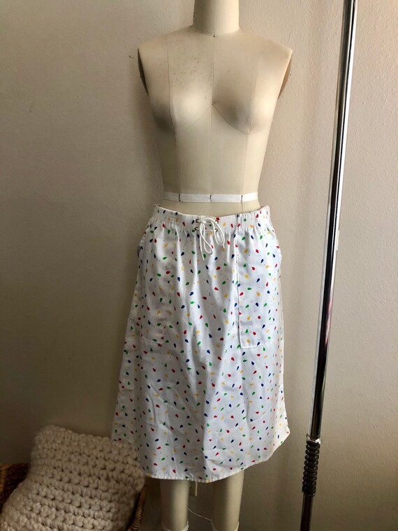 Cute vintage 80s Sweet Orr polka dot and tear drop