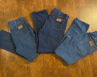 Vintage Wrangler jeans mens size 38x34 one pair
