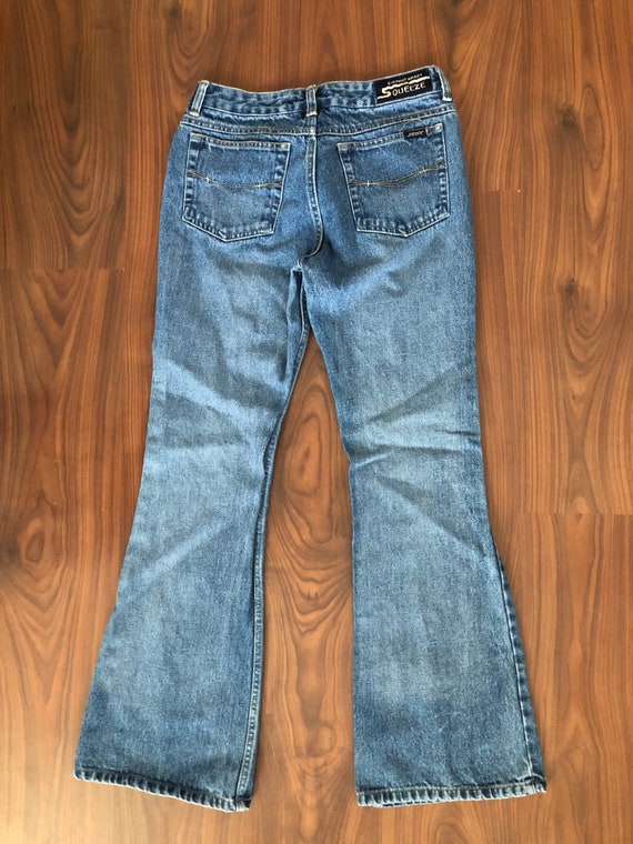 Vintage Late 90s Early 00s Y2k Flare Squeeze Jeans by