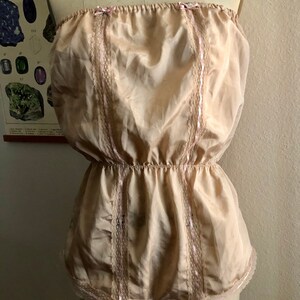 Beautiful vintage 80s lingerie romper by Danskin size small image 4