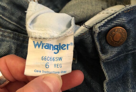 Vintage 80s/90s Wrangler jeans kids size 6 regular - image 6