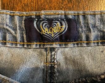 Vintage y2k embellished Angels jeans capri ankle womens size 13