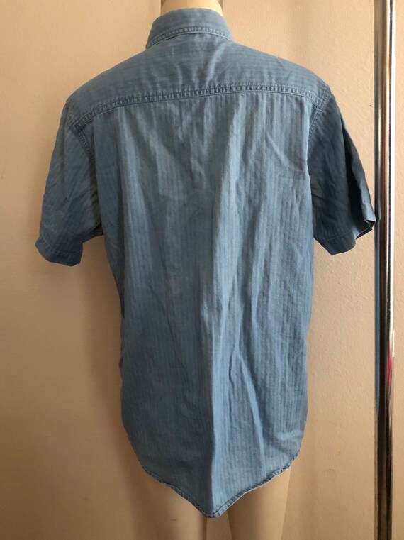 Vintage Christopher & Banks chambray/jean embroid… - image 3