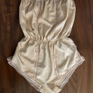 Beautiful vintage 80s lingerie romper by Danskin size small image 7