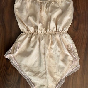 Beautiful vintage 80s lingerie romper by Danskin size small image 8