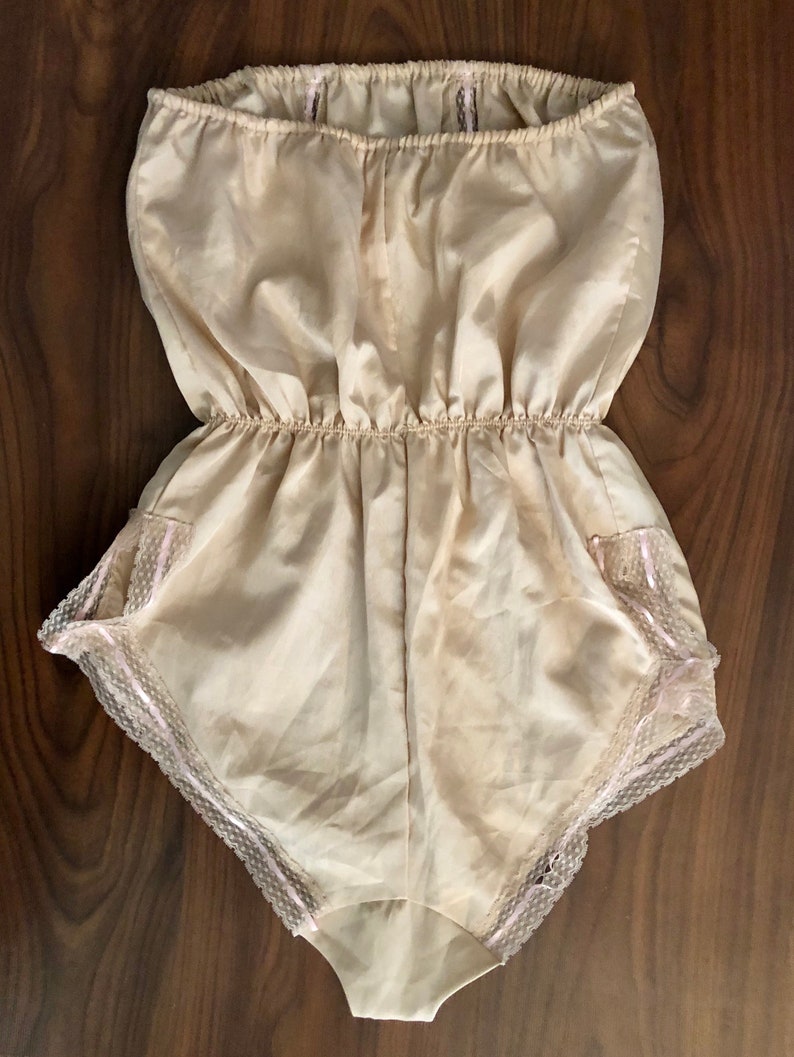 Beautiful vintage 80s lingerie romper by Danskin size small image 8