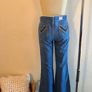 RARE!! Vintage 70s/80s Jordan K Rand Limited bell bottom flare jeans hippie boho festival western