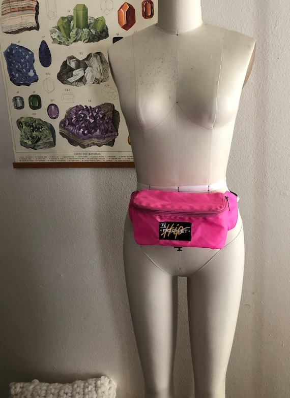 Rad! Vintage 80s/90s pink Hip Pocket fanny pack b… - image 1