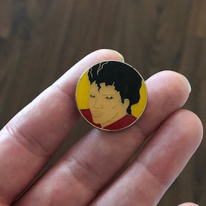 Rare! Vintage 80s Michael Jackson enamel pin