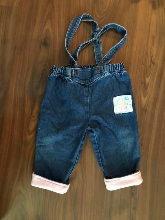 Sweet little vintage 18mo girls overalls by Tot T… - image 1