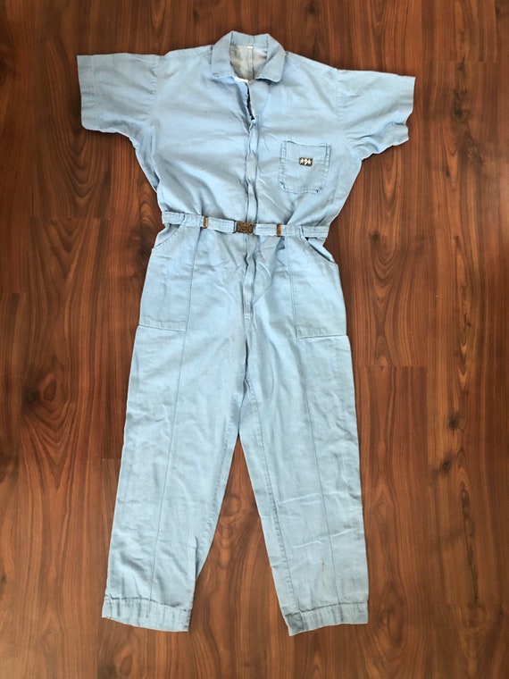 Vintage 50s/60s light work jumpsuit size medium ru