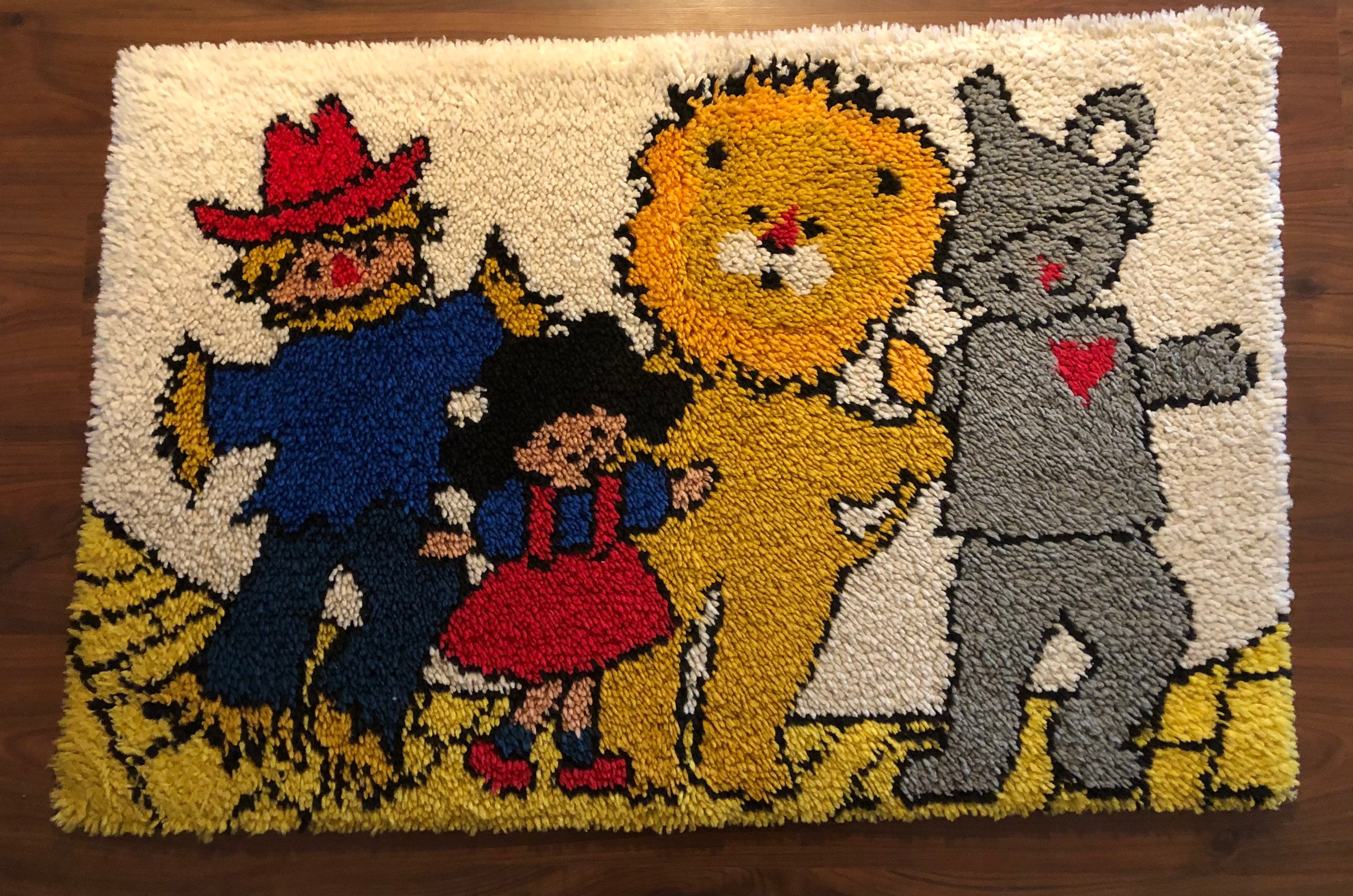Vintage Wizard of Oz Latch Hook Rug Etsy UK