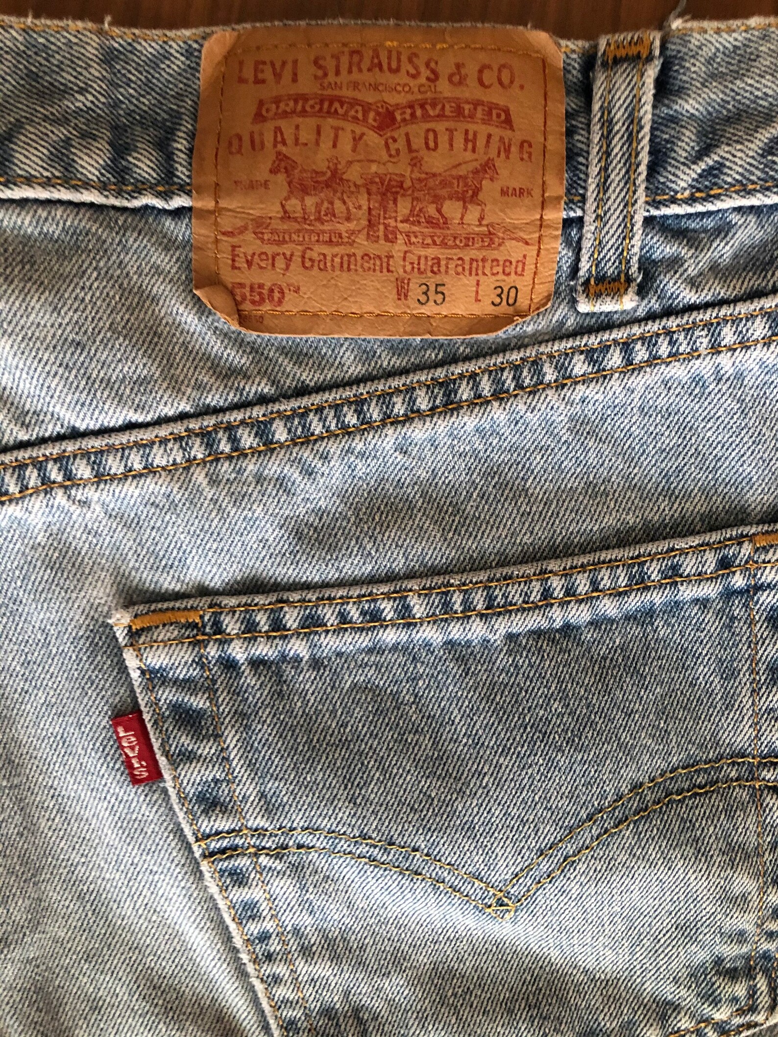 vintage levi 550s