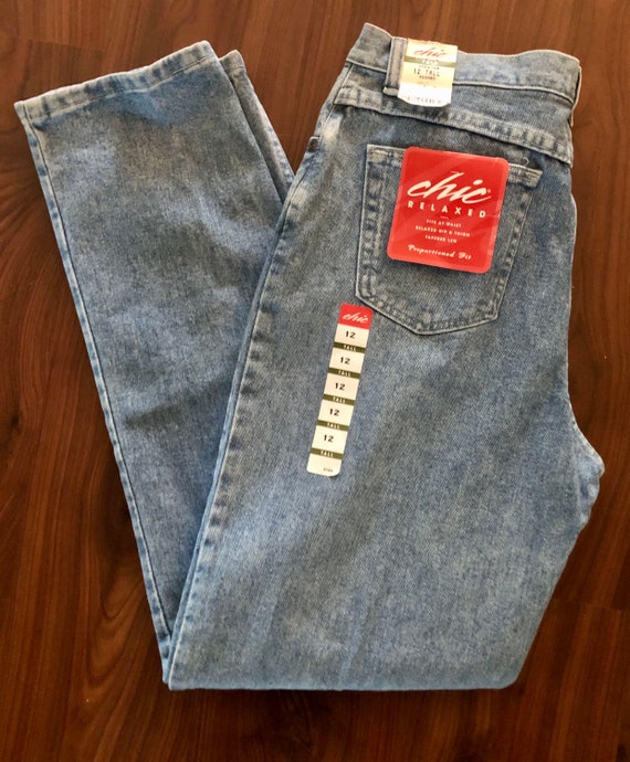 Vintage dead stock Chic jeans women’s size 12 tall