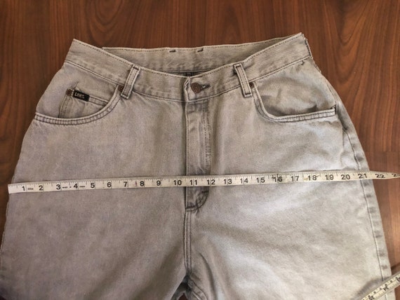 Vintage 80s gray high waisted tapered mom jeans b… - image 7