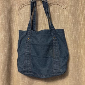 Vintage Girl Scouts denim tote bag image 3