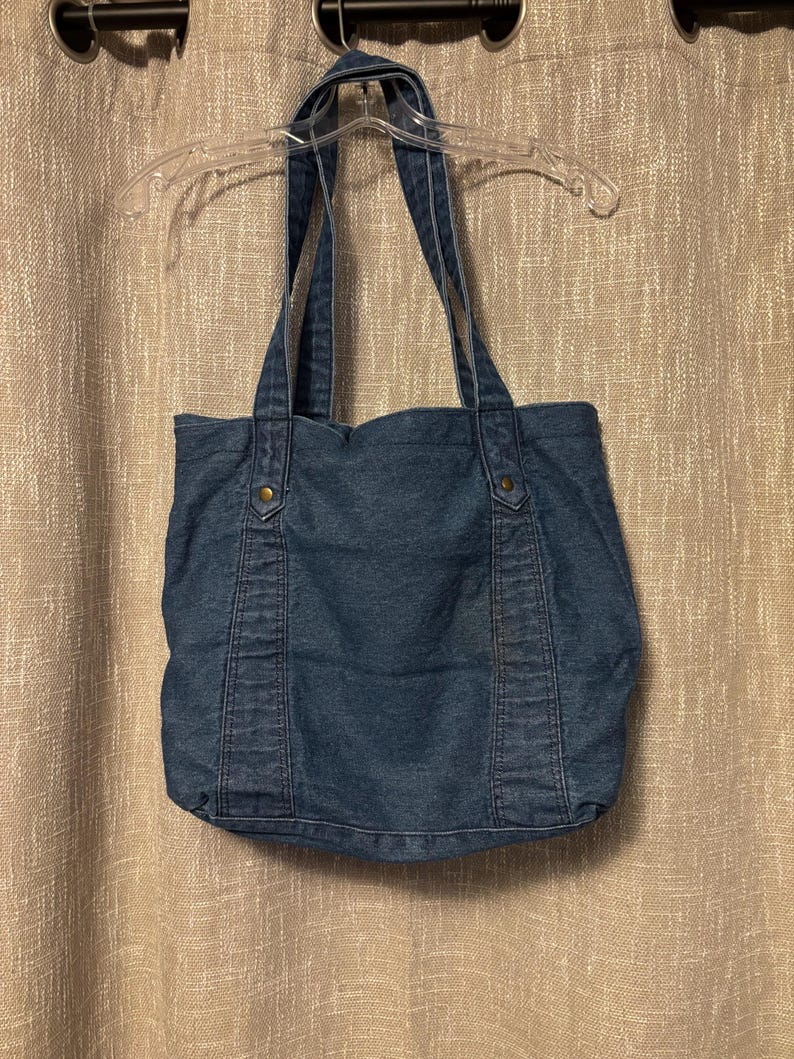 Vintage Girl Scouts denim tote bag image 3