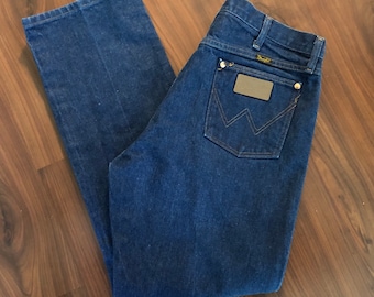 Vintage Wrangler dark wash western jeans size 36x30