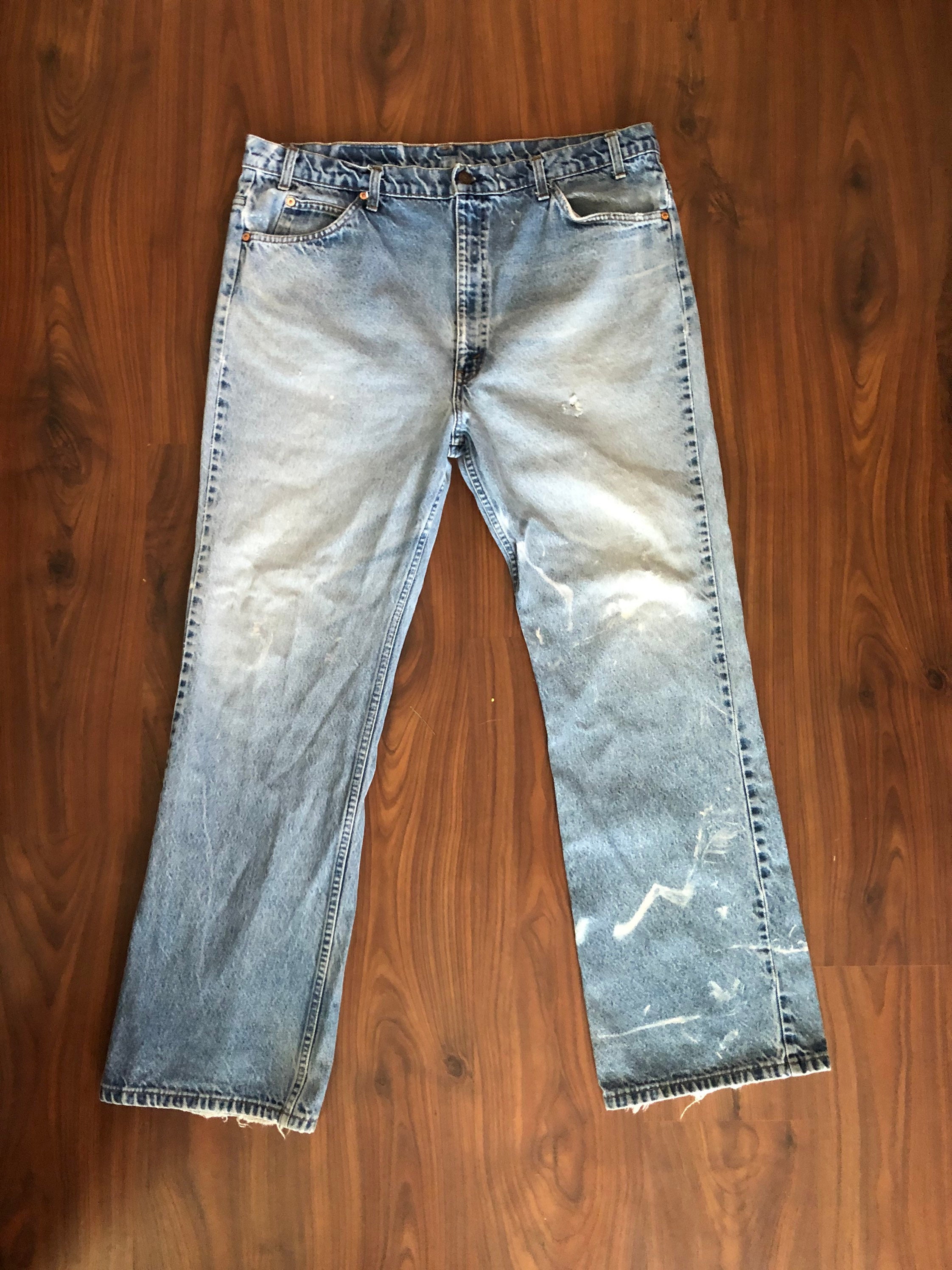 Vintage 80s Levis 517 orange tab jeans size 42W 32L runs a bit | Etsy