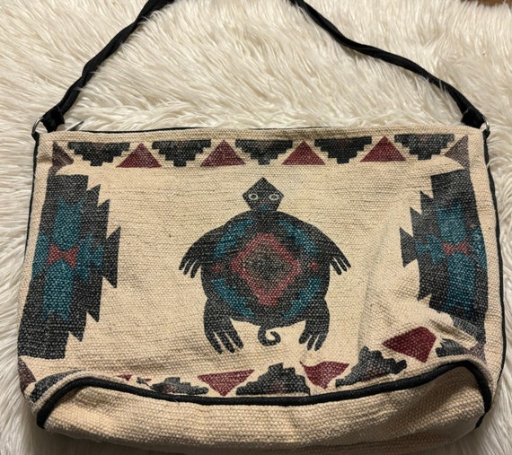 Vintage cotton boho southwest aztec print geometr… - image 3