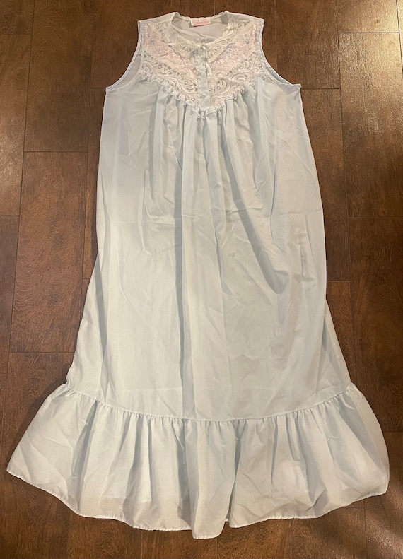 Vintage light blue nightgown by Carriage Court