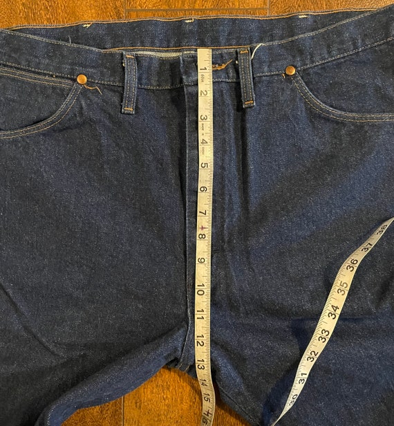 Vintage Wrangler jeans mens size 38x34 one pair - image 9