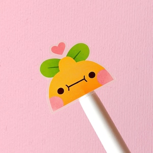 Love Puffy Lemon Autocollant transparent citron | 4 x 4 cm | Nina Spicy illustration