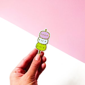 Little Dango | glitter sticker Inspiration Japan | Nina Spicy illustration | 3 x 7.2 cm