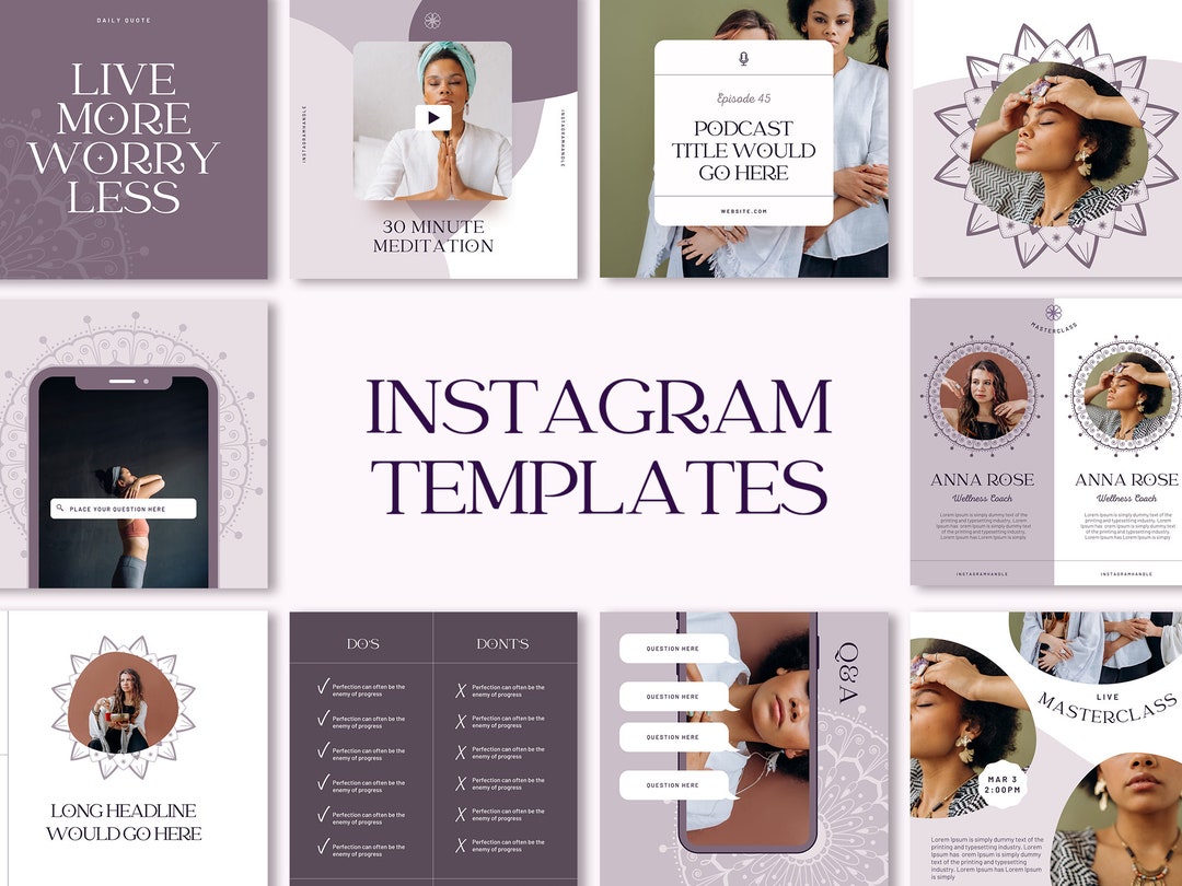 Canva Template Spiritual Coach Instagram | Holistic Coach Therapy ...