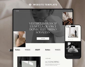 Squarespace 7.1 Webbplatsmall för portfolio Modern webbmall för tjänstebaserade företag Designermall | Kreativ coachwebbplats