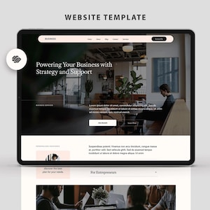 Business Squarespace 7.1 website template/ Entrepreneurs small Business website Consultant Financial professional services Personal website