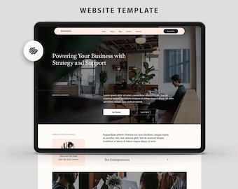 Business Squarespace 7.1 website template/ Entrepreneurs small Business website Consultant Financial professional services Personal website