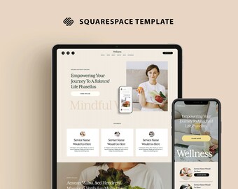 Website Template Squarespace 7.1, Health Wellness female fitness Coach, Therapist site template, Coaching Business Website, Life Coach Site