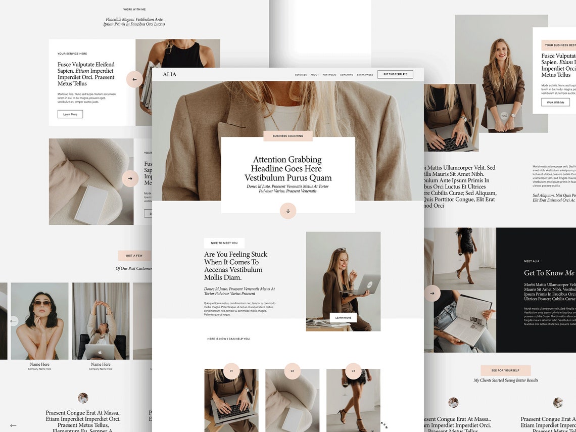 Coach Squarespace 7.1 Website Template Health / Life Coach - Etsy
