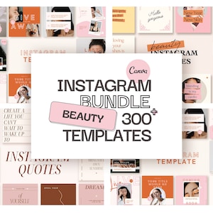 Beauty Instagram Post Story Templates Canva | Makeup Business social media Feed layout Esthetician | Pink spa lash tech eyebrow blogger