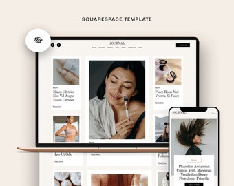 Squarespace 7.1 website template blog | Blogger web template | Small Business website |  Podcast website | Food, travel personal blog theme