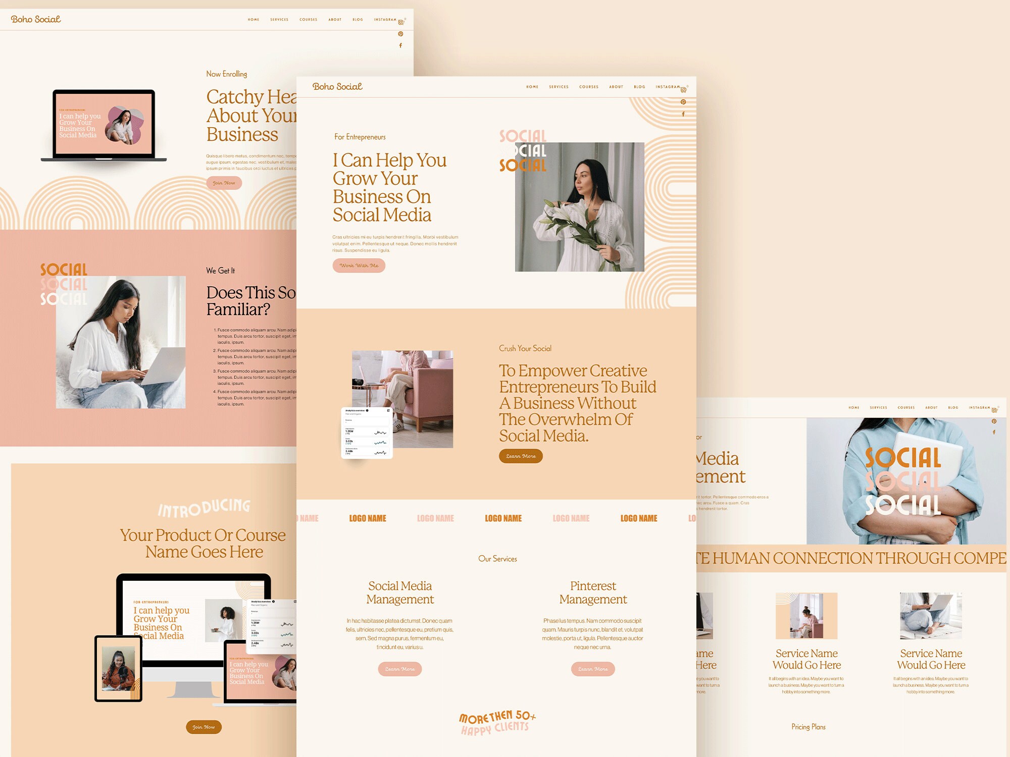 Squarespace Template Coach Boho Squarespace Website Design Etsy Squarespace Template Coach Boho Squarespace Website Design Etsy