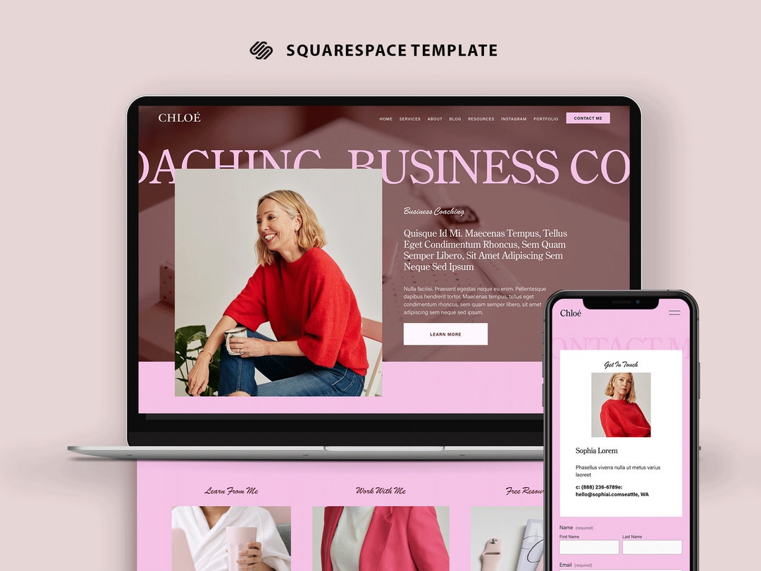 Squarespace Website Template 7.1 Coach /coaching Business Website Life ...