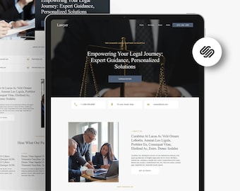 Szablon witryny prawnika Squarespace 7.1 / Witryna portfolio kancelarii prawnej / Szablon witryny prawnej / Witryna internetowa doradcy finansowego Witryna biznesowa