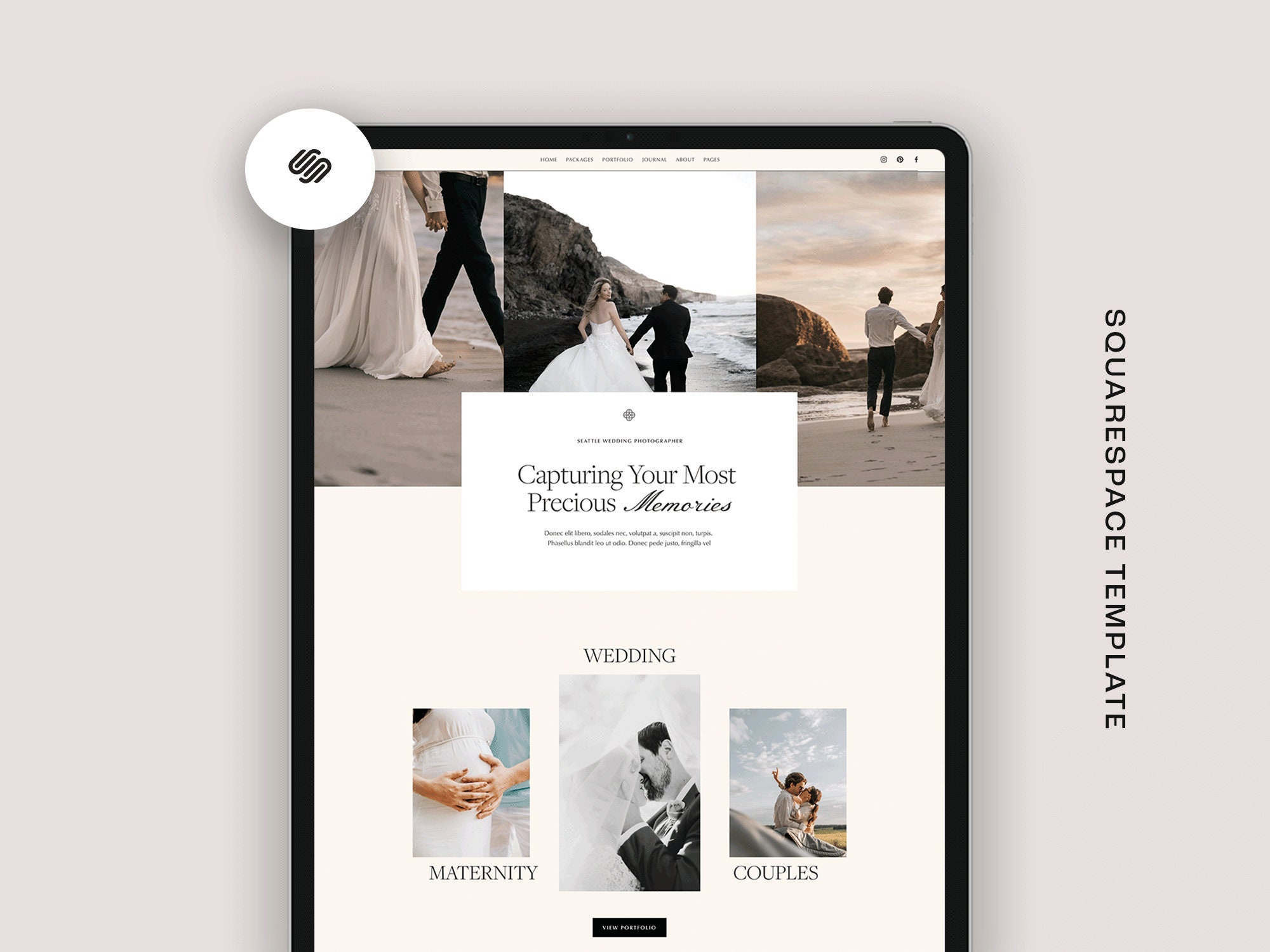 Squarespace Photographer Templates