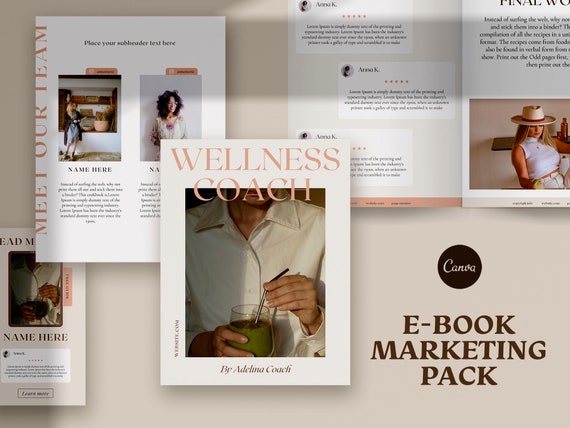 Ebook Template Canva | Coach Lead Magnets Cover Workbook ...