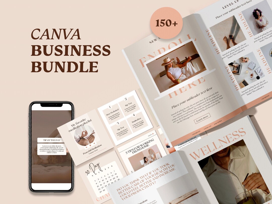 150 Instagram Wellness Post Templates | Yoga Meditation Course Creator ...